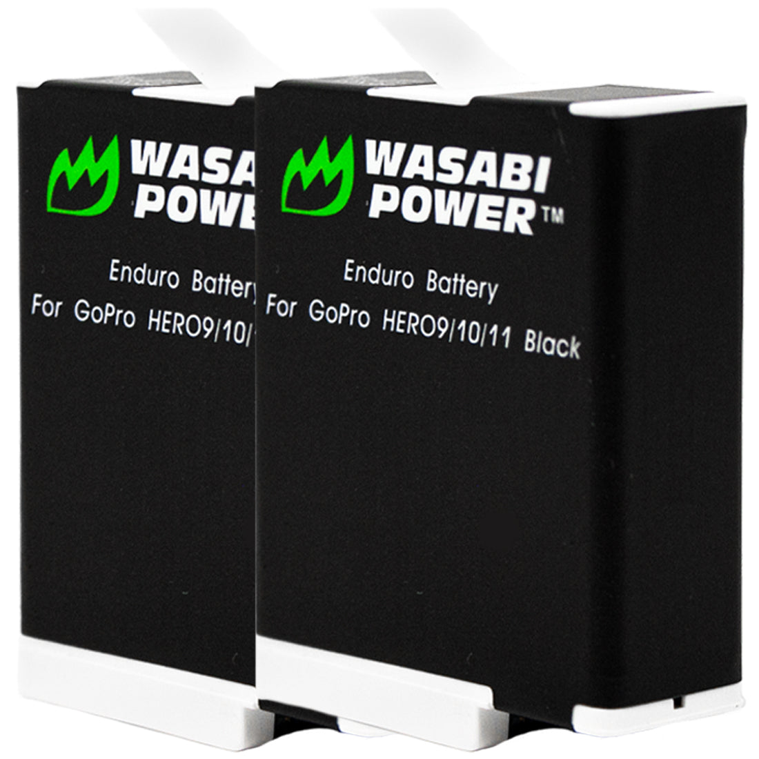 GoPro Enduro Battery – Wasabi HERO11, Power HERO9 by HERO12, Was HERO10, (2-Pack) for