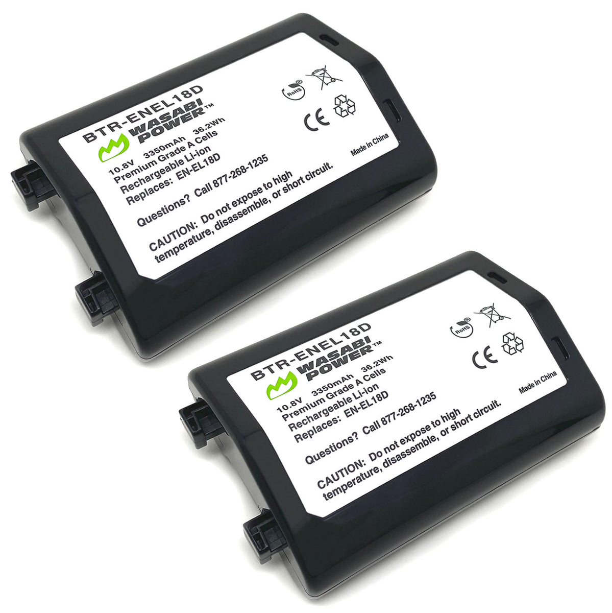 Nikon EN-EL18d Battery (2-Pack) by Wasabi Power