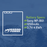 Sony NP-BG1, NP-FG1 Battery by Wasabi Power