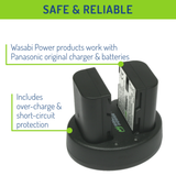 Panasonic DMW-BLF19 Battery (2-Pack) and Dual Charger by Wasabi Power