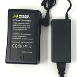 V-Mount Battery (14.4V, 13200mAh, 195Wh) and V-Mount Battery Charger with D-Tap by Wasabi Power