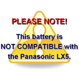 Panasonic CGA-S005, DMW-BCC12 Battery (2-Pack) and Charger by Wasabi Power