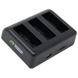 GoPro HERO13 Triple Battery Charger by Wasabi Power