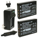 Sanyo DB-L50, DB-L50AU Battery (2-Pack) and Charger by Wasabi Power