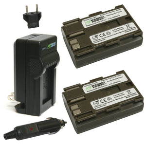 Canon BP-511, BP-511A Battery (2-Pack) and Charger by Wasabi Power