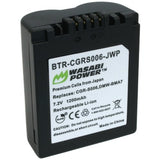 Panasonic CGR-S006, CGA-S006, DMW-BMA7 Battery (2-Pack) and Charger by Wasabi Power