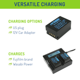 Fujifilm NP-T125 Battery (2-Pack) and Dual Charger by Wasabi Power