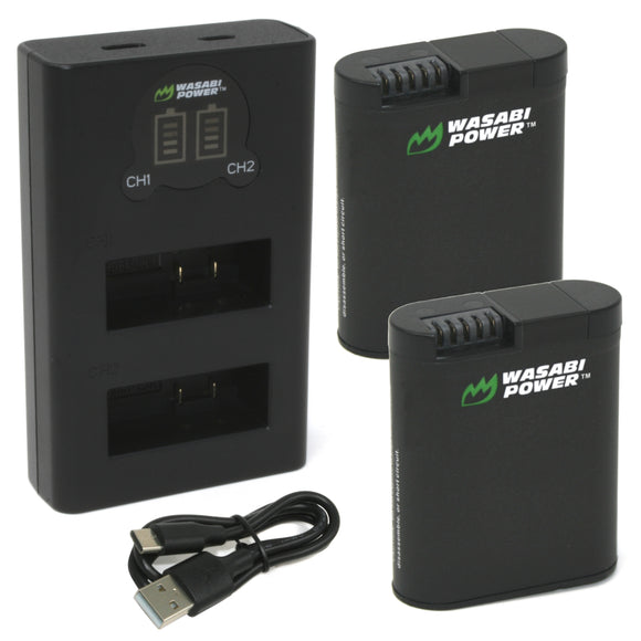 GoPro HERO13 Battery (2-Pack) & Dual Charger by Wasabi Power