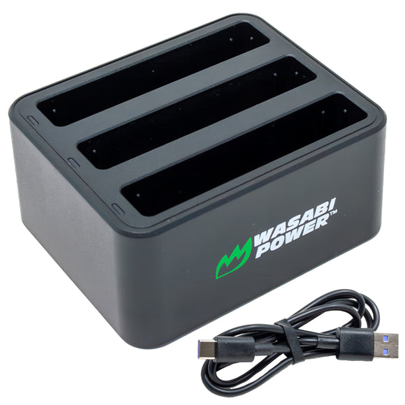 Insta36- X4 Triple USB-C Battery Charger by Wasabi Power