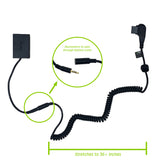 Canon LP-E17 (DR-E17) DC Coupler with D-Tap Input for by Wasabi Power