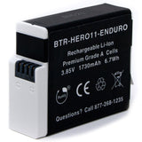 GoPro Enduro Battery (2-Pack) & Dual Charger for HERO12, HERO11, HERO10, HERO9 by Wasabi Power