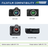 Fujifilm NP-T125 Battery (2-Pack) and Dual Charger by Wasabi Power