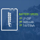 Canon LP-E6P Battery by Wasabi Power