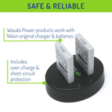 Nikon EN-EL5 Battery (2-Pack) and Dual Charger by Wasabi Power