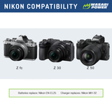 Nikon EN-EL25 Battery (2-Pack) by Wasabi Power