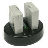 Canon LP-E5 Battery (2-Pack) and Dual Charger by Wasabi Power