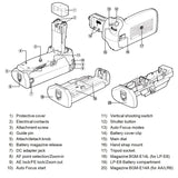 Canon BG-E14 for Canon LP-E6 Battery Grip by Wasabi Power