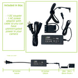 Canon LP-E6, DR-E6 DC Coupler with AC Power Adapter by Wasabi Power