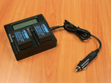 Fujifilm NP-T125 Dual LCD Battery Charger by Wasabi Power