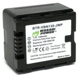 Panasonic VW-VBN130 Battery by Wasabi Power