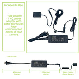 Canon LP-E17, DR-E17 DC Coupler with AC Power Adapter by Wasabi Power