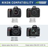 Nikon EN-EL3e Battery (2-Pack) by Wasabi Power