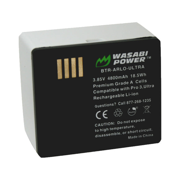 Arlo VMA5400 Battery for Arlo Ultra, Ultra Pro 3, by Wasabi P – Wasabi Power